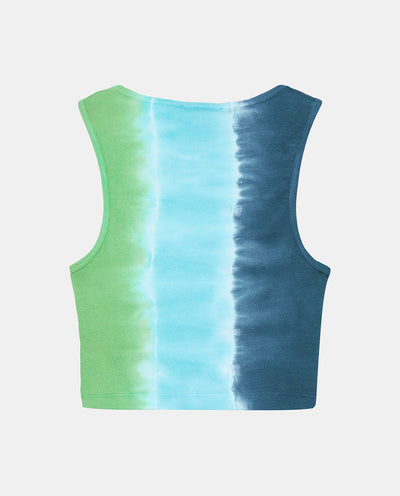 Green Tie Dye Tank Top