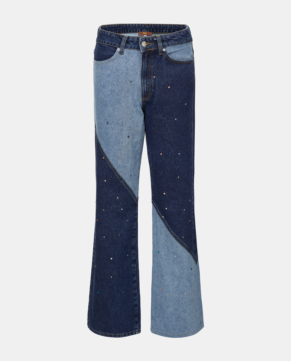 Patchwork Blue Jeans