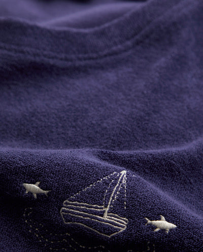 Navy Towel Men Sweatshirt