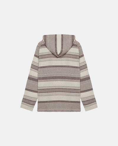 Striped Hoodie Men Top