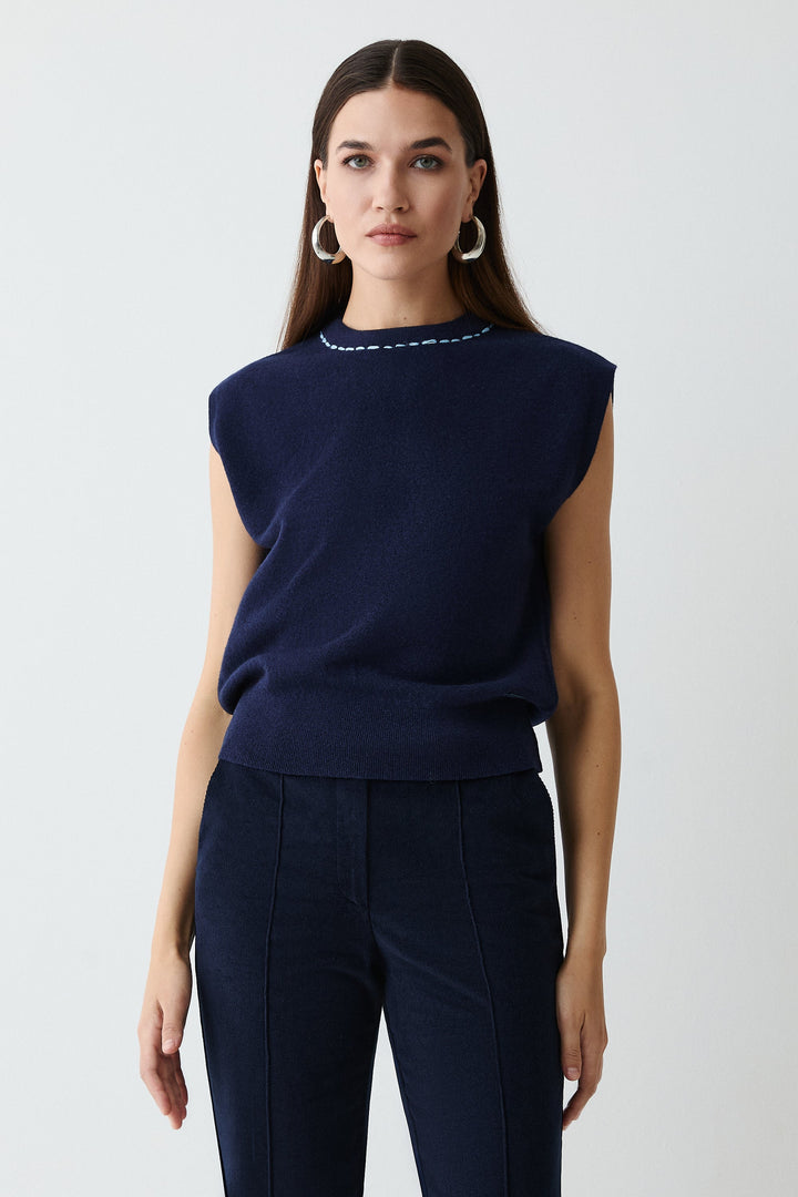 Clara Vest Navy