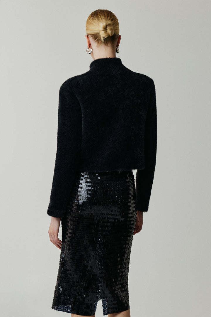 Black Knitted Jacket