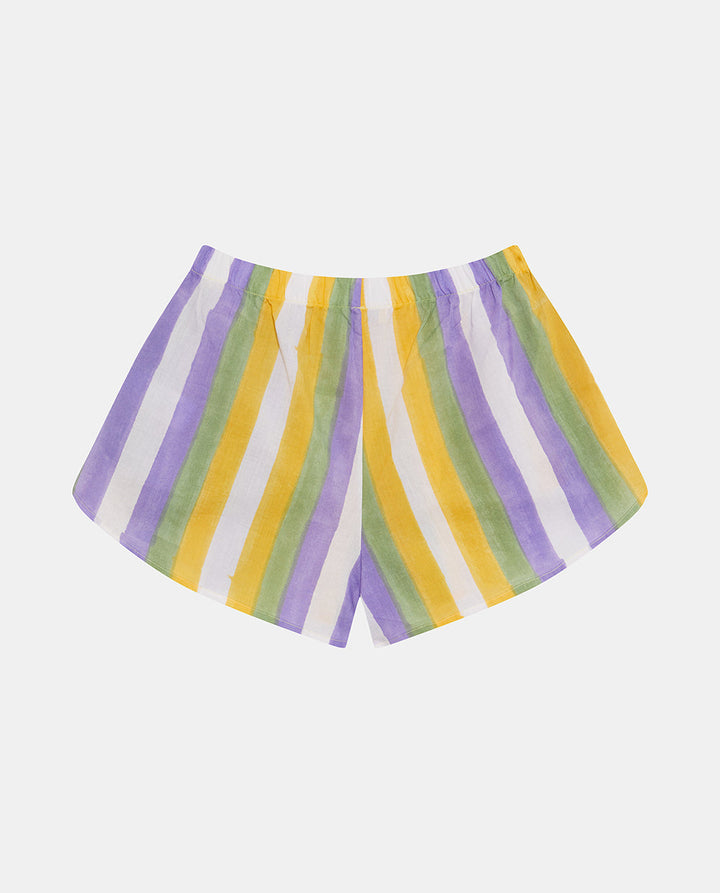 Yellow Striped Shorts