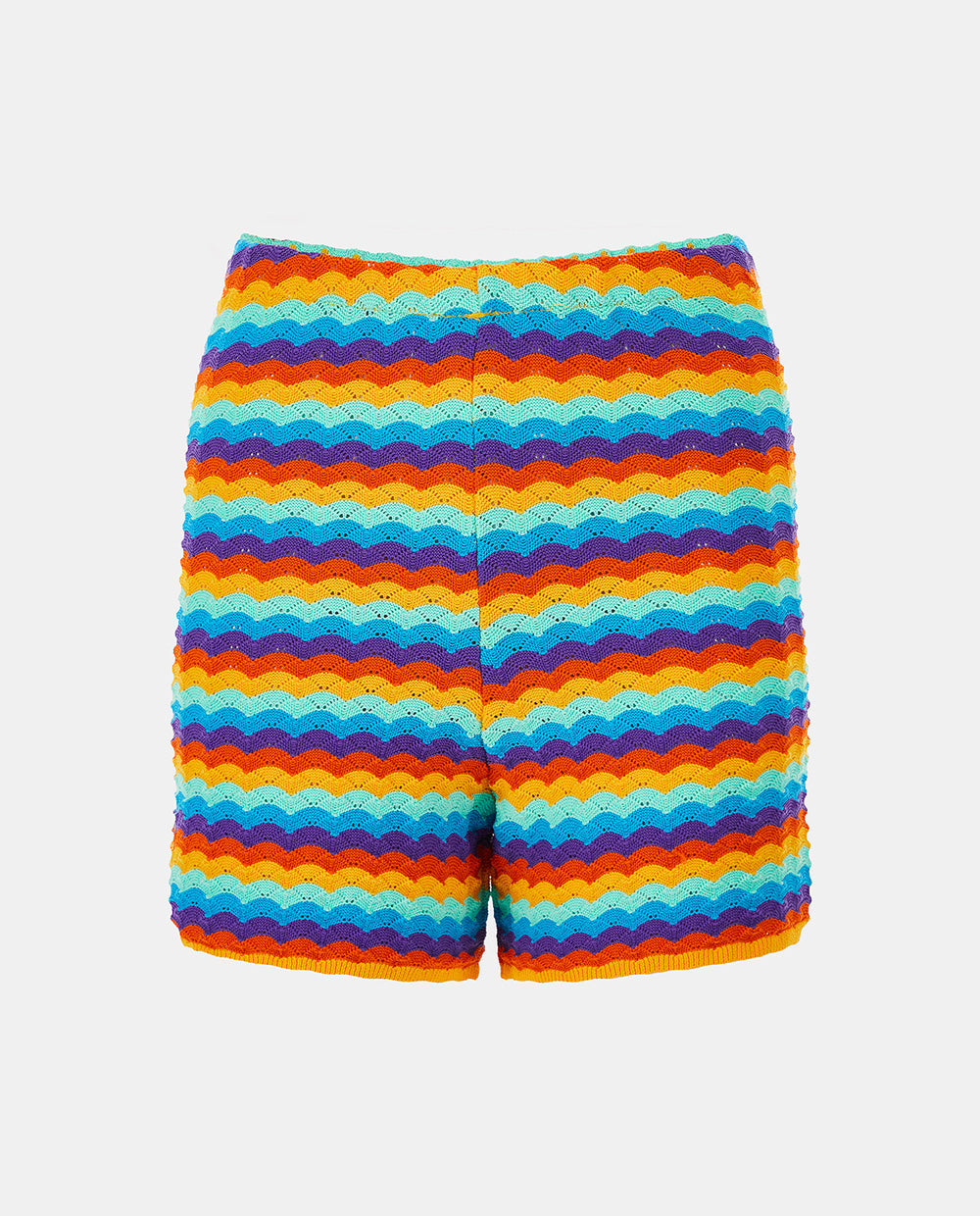 Wavy Knitted Shorts