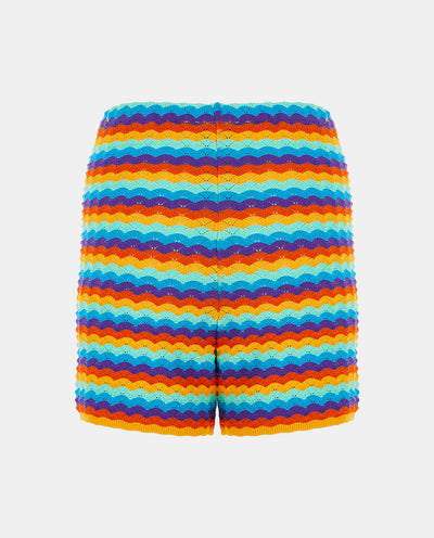 Wavy Knitted Shorts