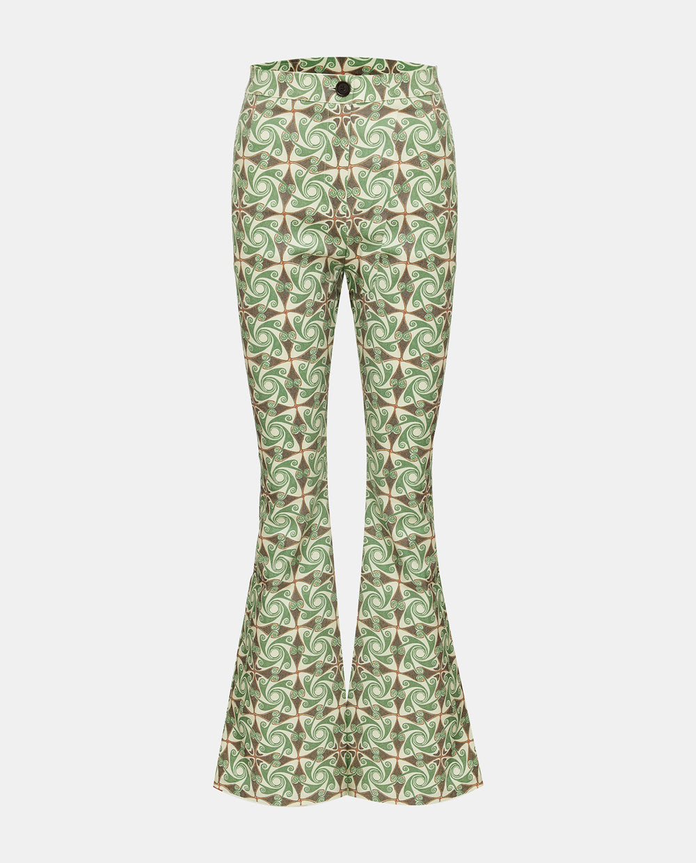 Printed Green Trousers