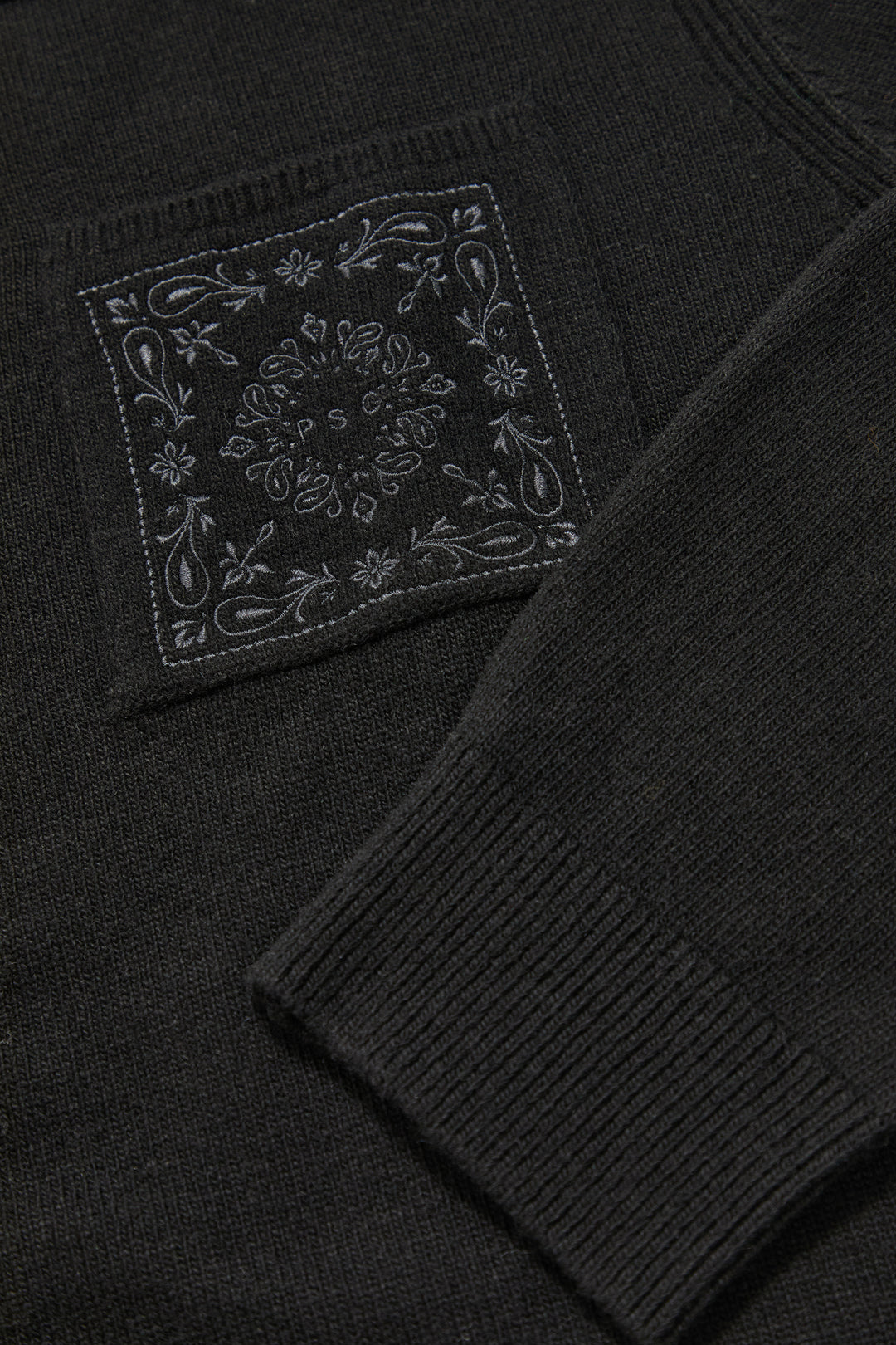 Paisley Cardigan Black