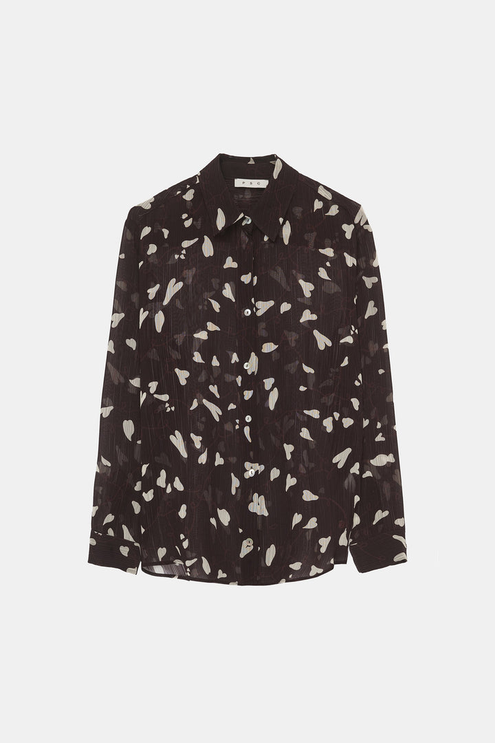 Hearts Shirt Brown