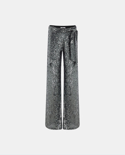 Grey Sequin Pants