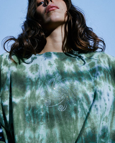 Green Tie Dye Long Sleeve