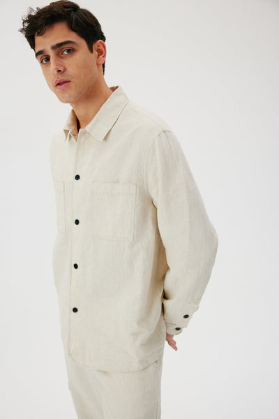 Linen Blend Overshirt