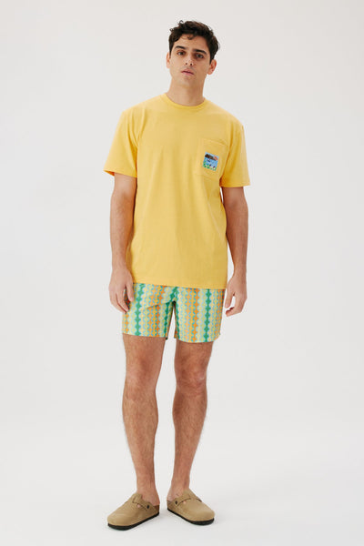 Yellow Pocket Men T-Shirt