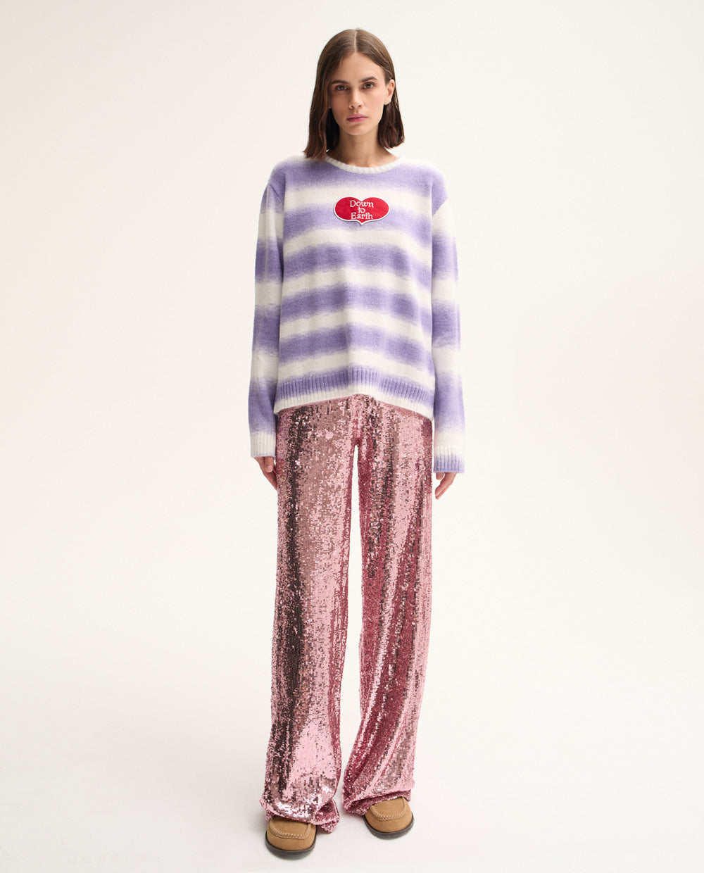 Purple Striped Jumper