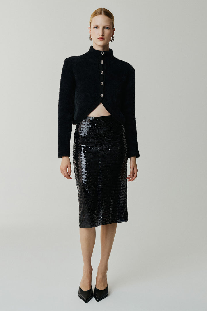 Sable Sequin Skirt