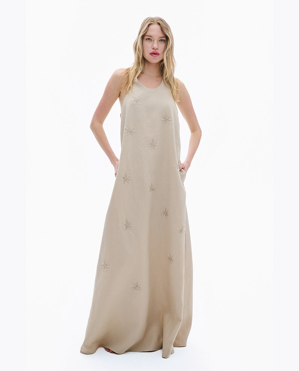 Stone Linen Dress