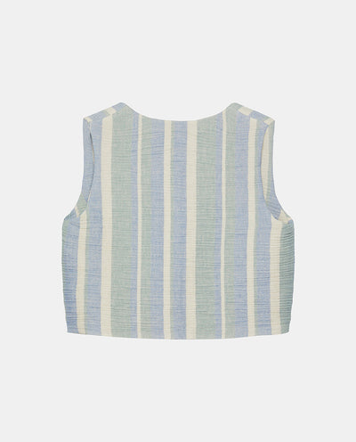 Blue Striped Vest