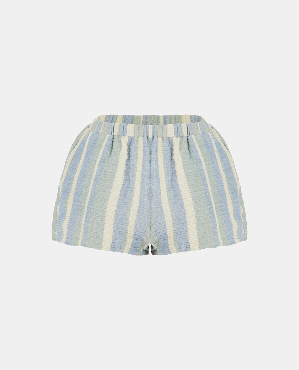 Blue Striped Shorts