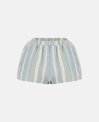 Blue Striped Shorts